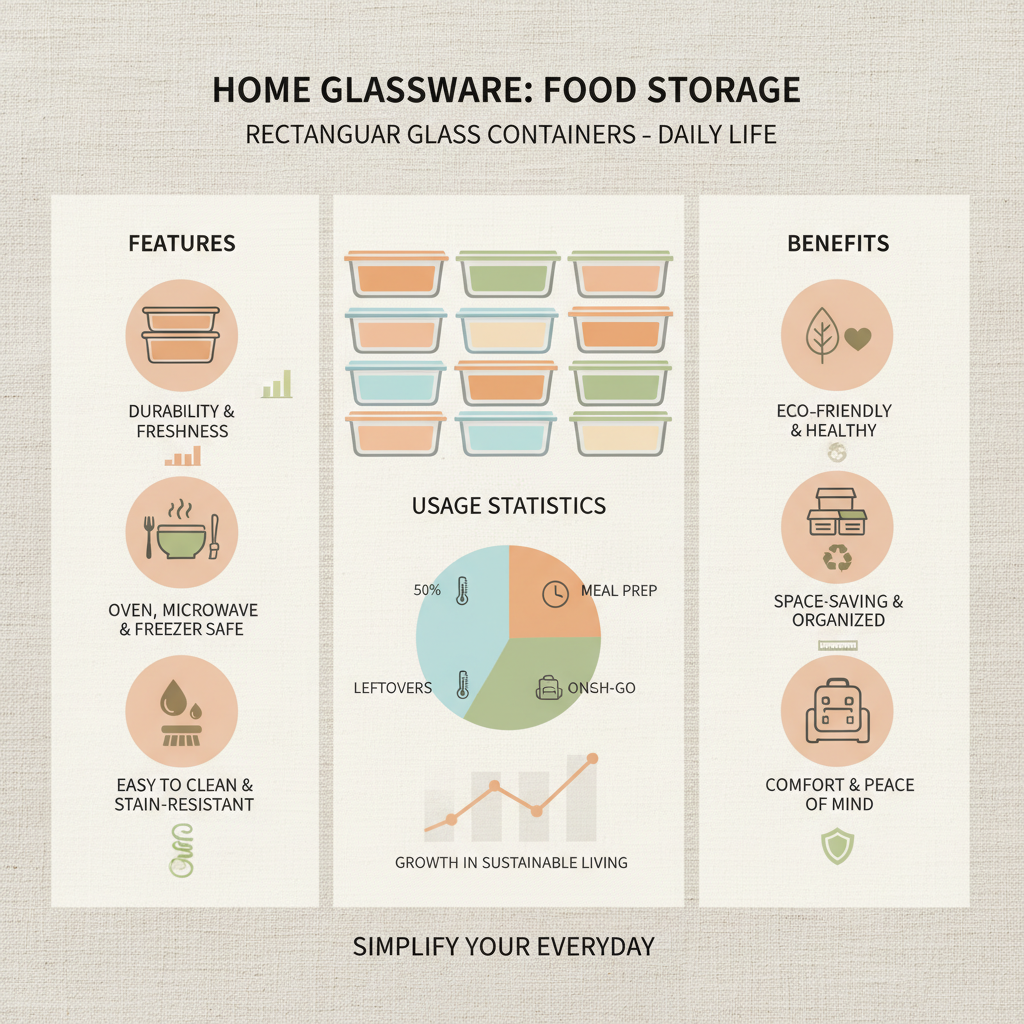 rectangular glass food storage containers