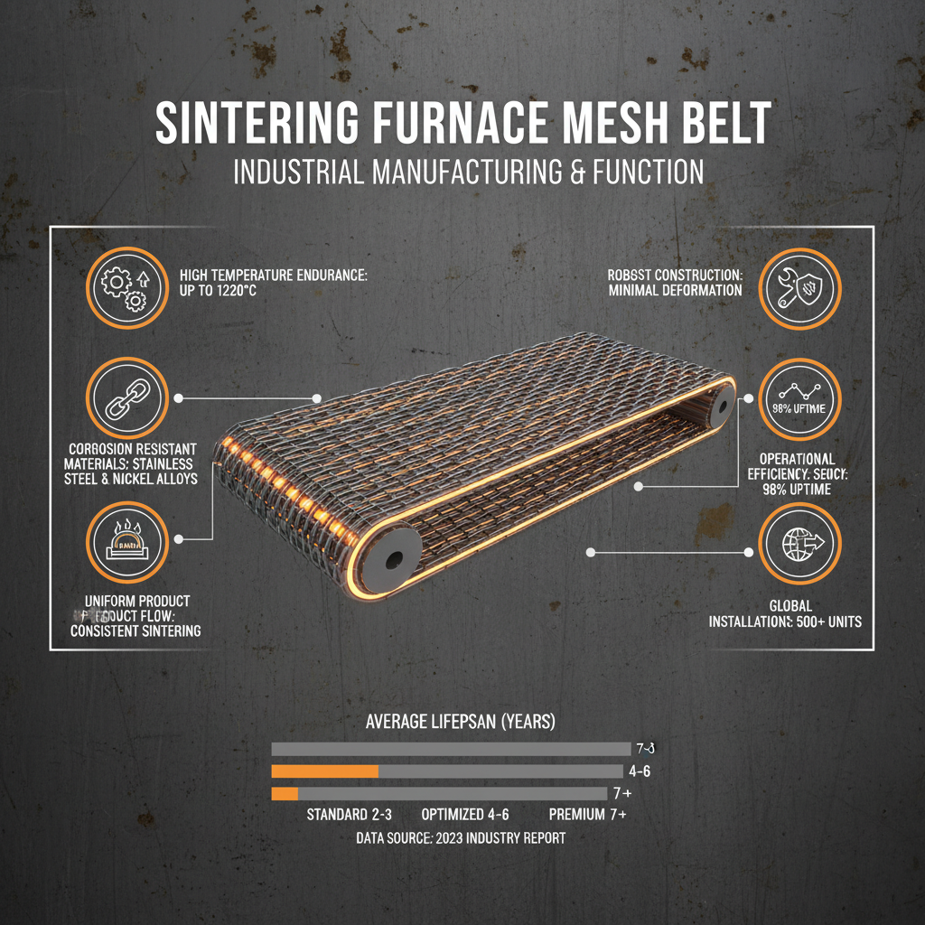 Sintering furnace mesh belt