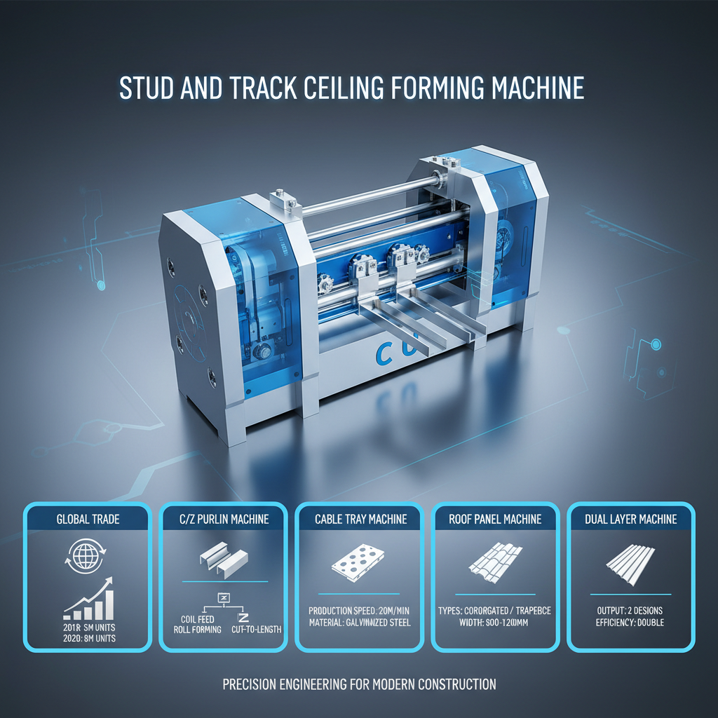 Advanced Stud and Track Ceiling Forming Machine for Efficient Construction