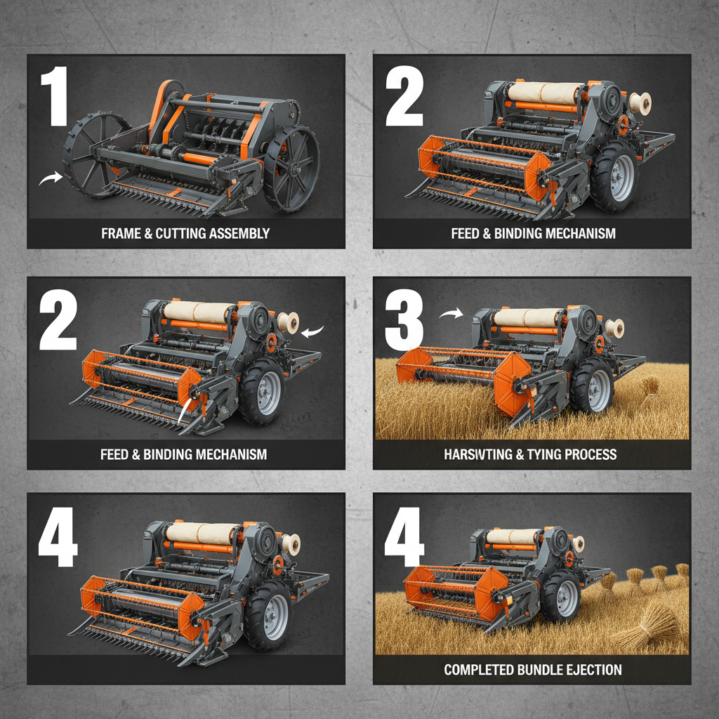 Advanced Reaper and Binder Combine Harvester for Efficient Modern Farming