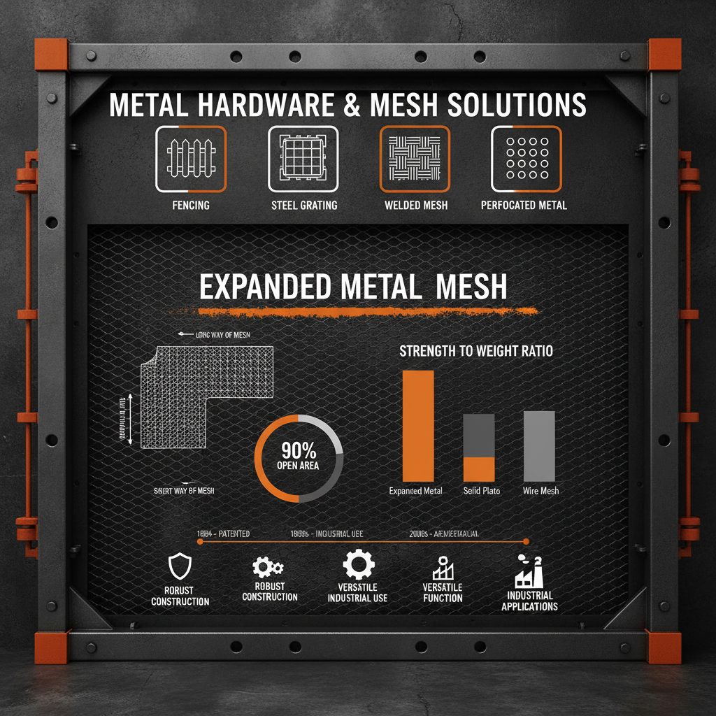 Reliable Expanded Metal Mesh Black for Robust Security and Construction Solutions