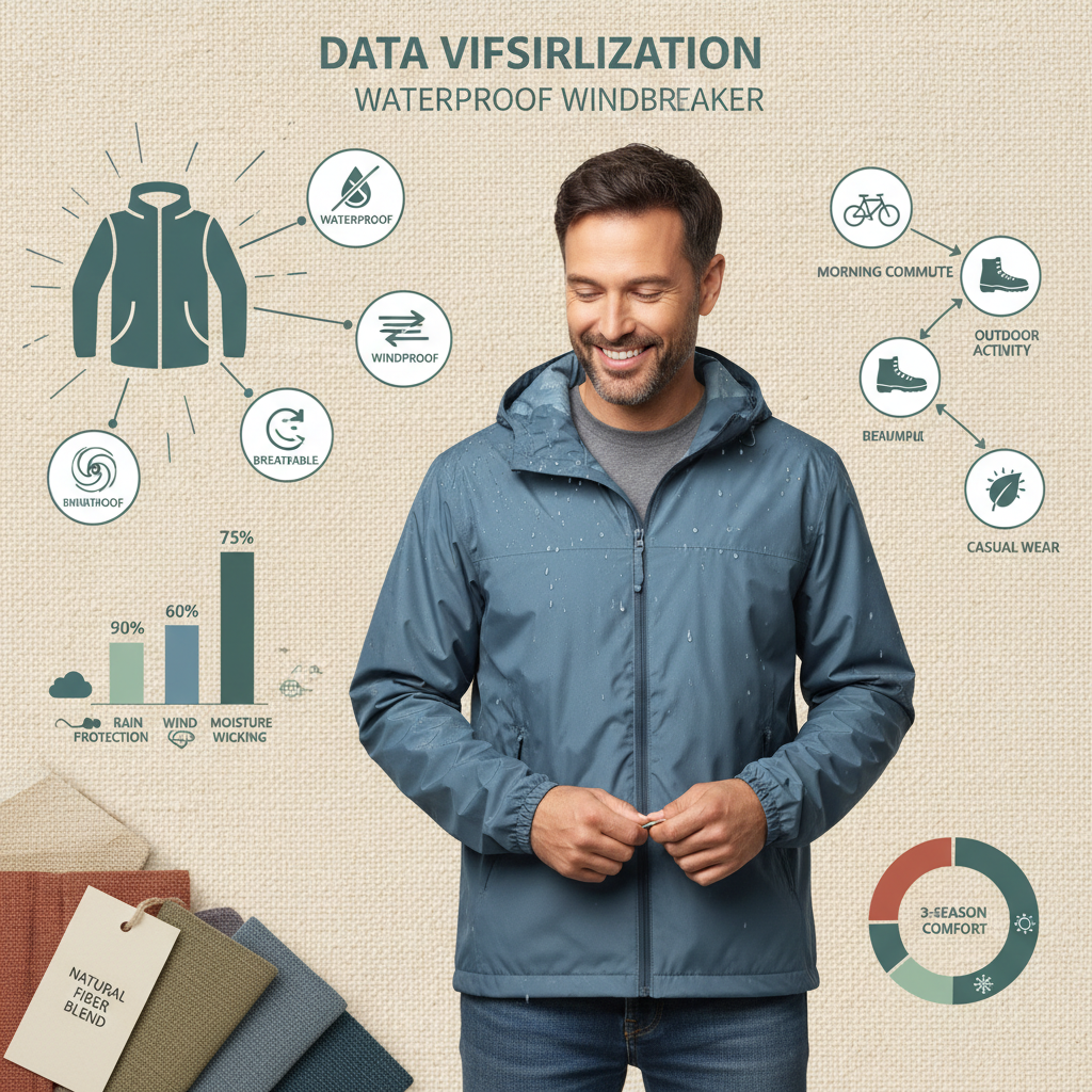 Essential Mens Waterproof Windbreaker for Construction and Outdoor Work