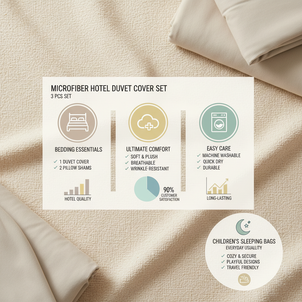 Investing in Quality 3pcs Set Microfiber Hotel Duvet Cover Set for Lasting Comfort