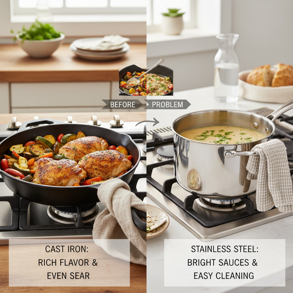 Exploring the Differences Between Cast Iron and Stainless Steel Materials