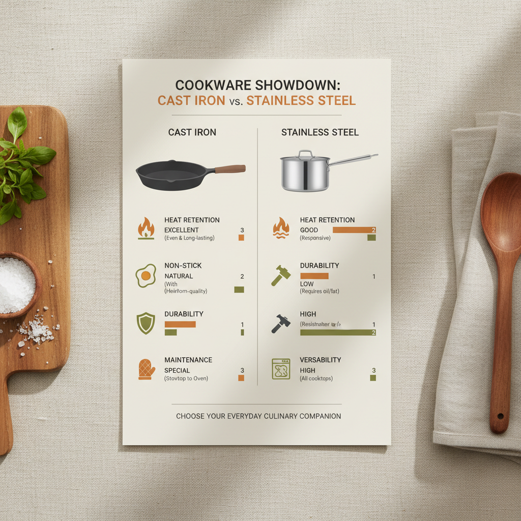 Exploring the Differences Between Cast Iron and Stainless Steel Materials