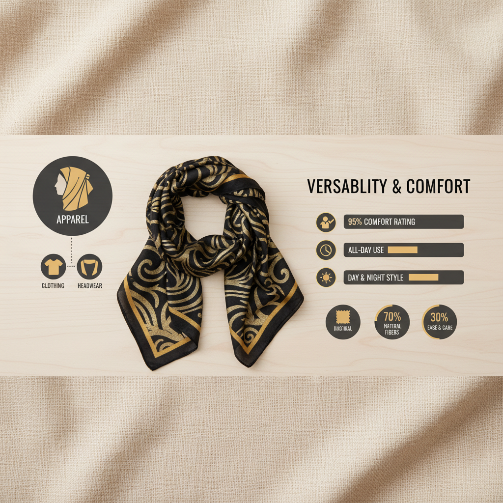 The Indispensable Black and Gold Scarf for Job Site Safety and Visibility