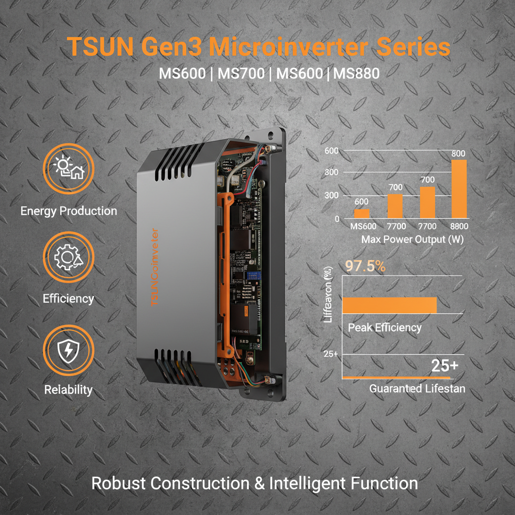 Quality Tsun Gen3 Microinverter Ms600ms700ms800 Revolutionizing Construction Power Solutions