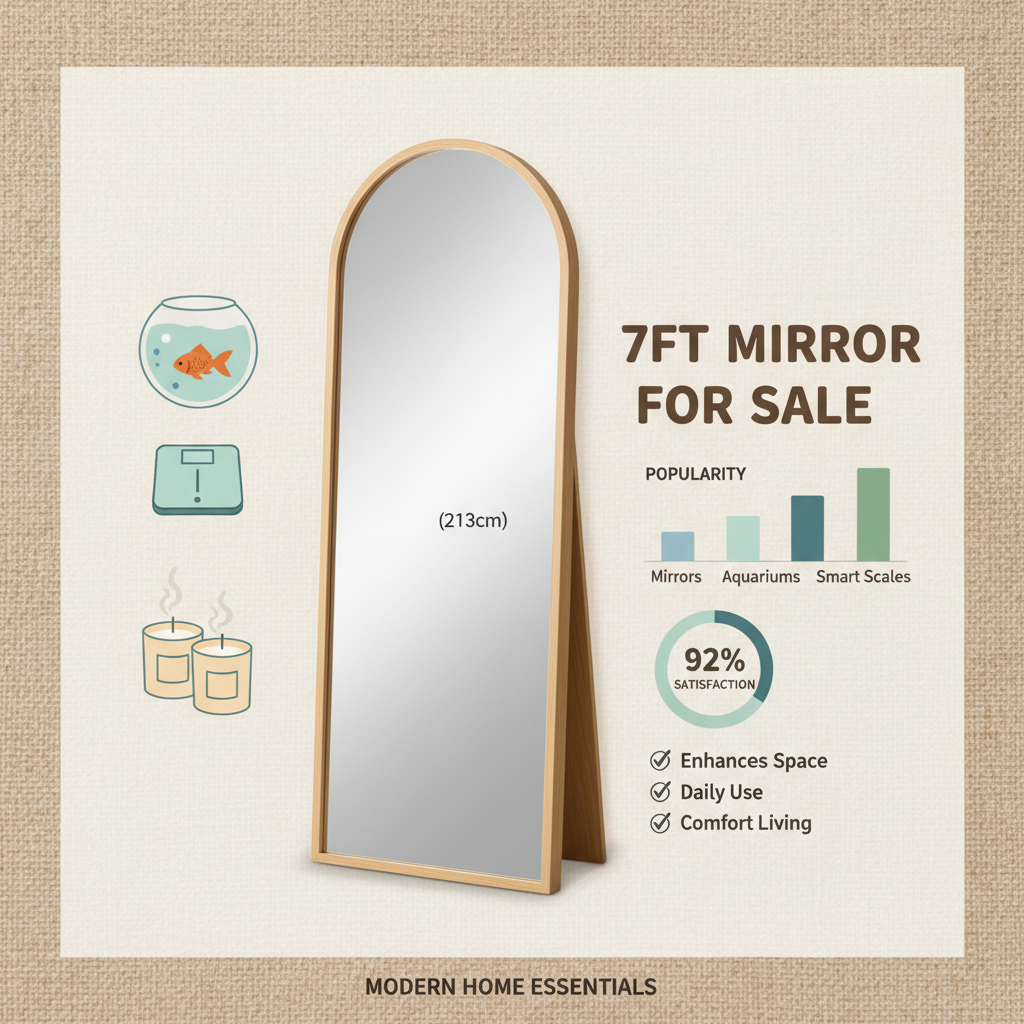 Maximize Workspace with a Durable 7ft Mirror for Sale