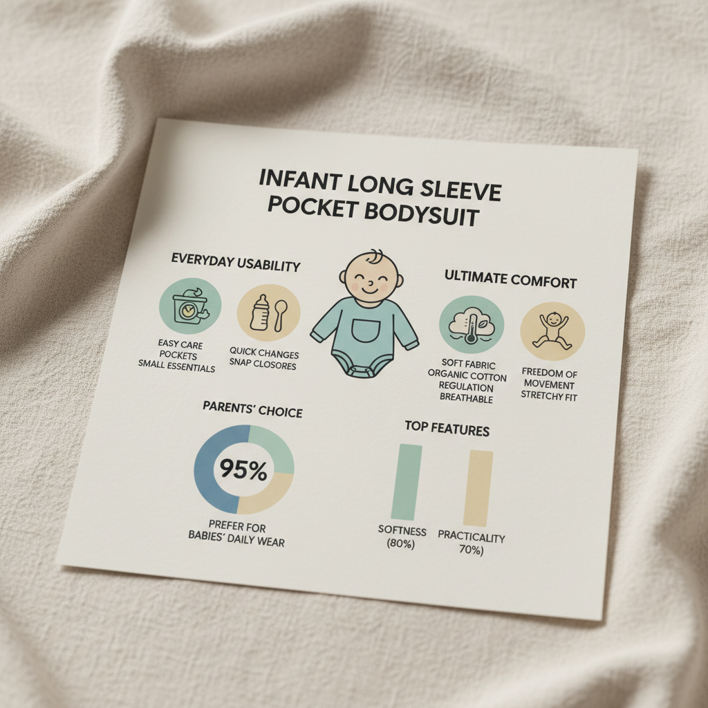 infant long sleeve pocket bodysuit