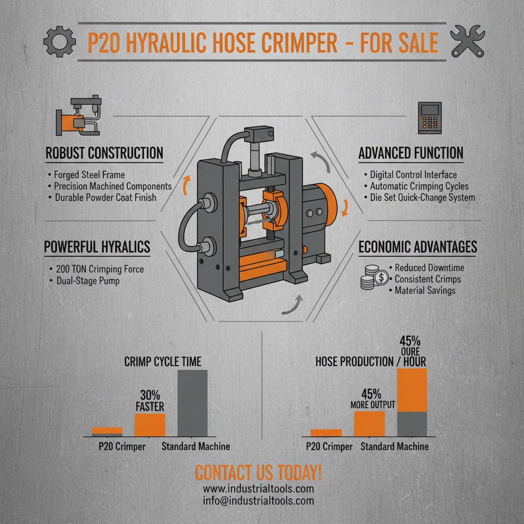 p20 hydraulic hose crimper for sale