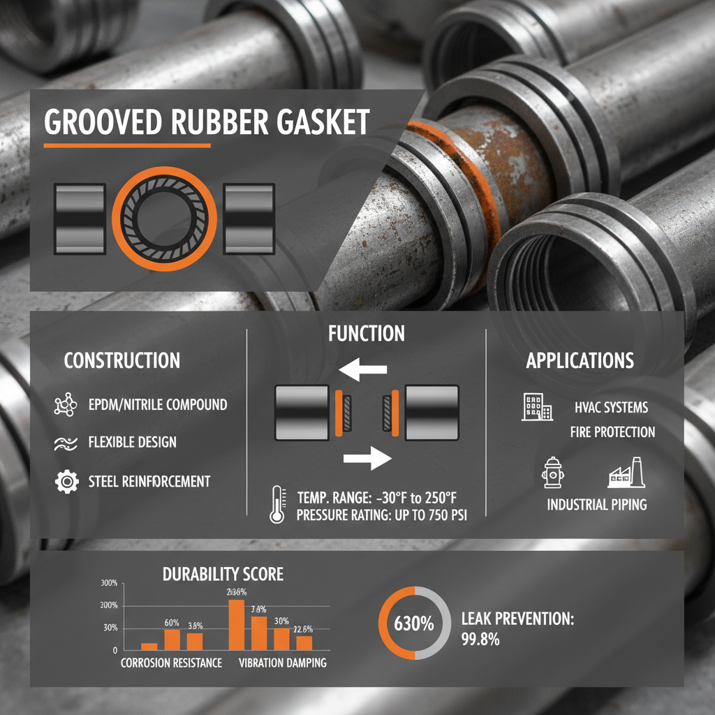 grooved rubber gasket