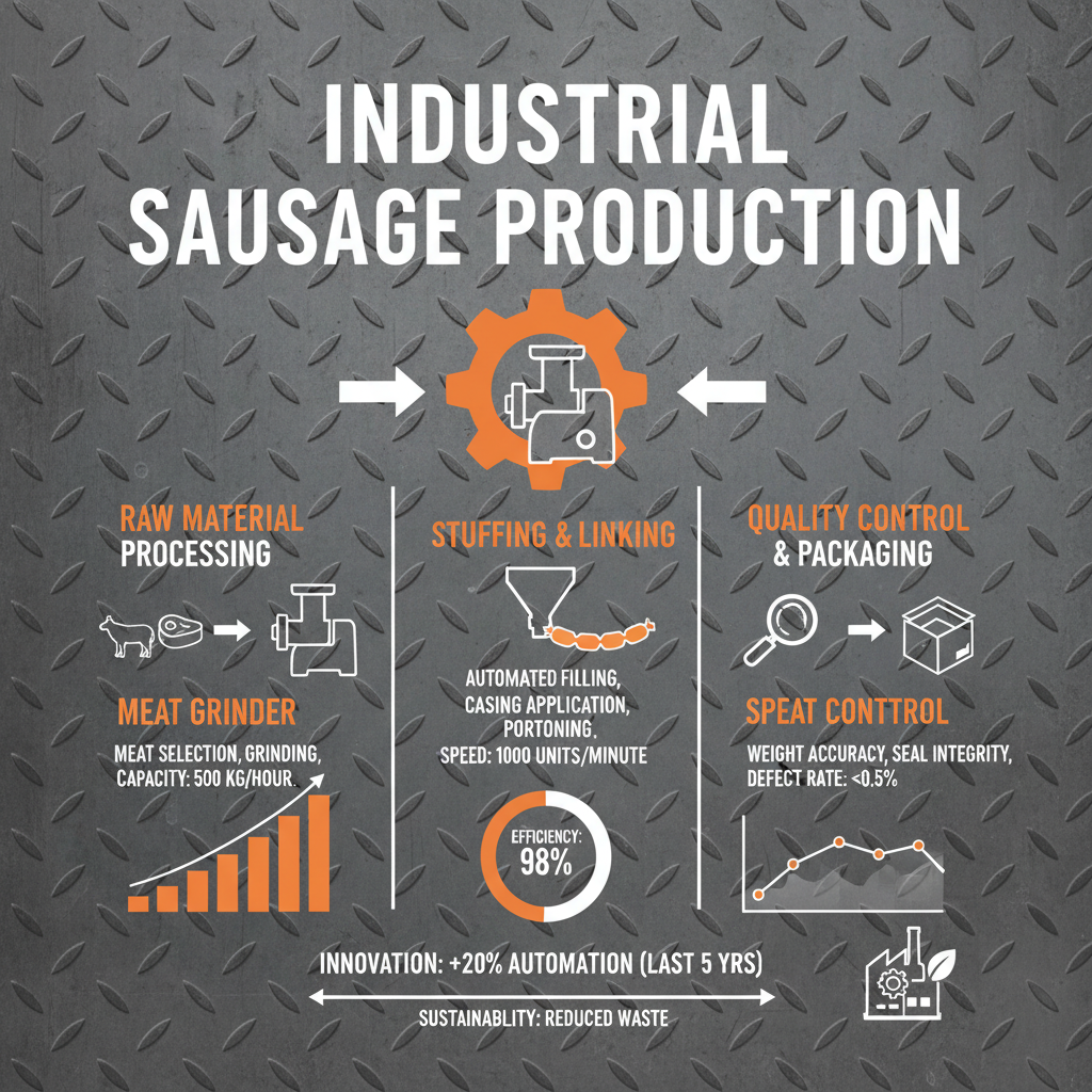 sausage stuffing with meat grinder Manufacture