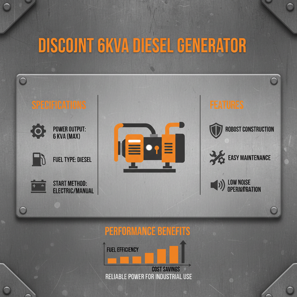 Discount 6kva diesel generator