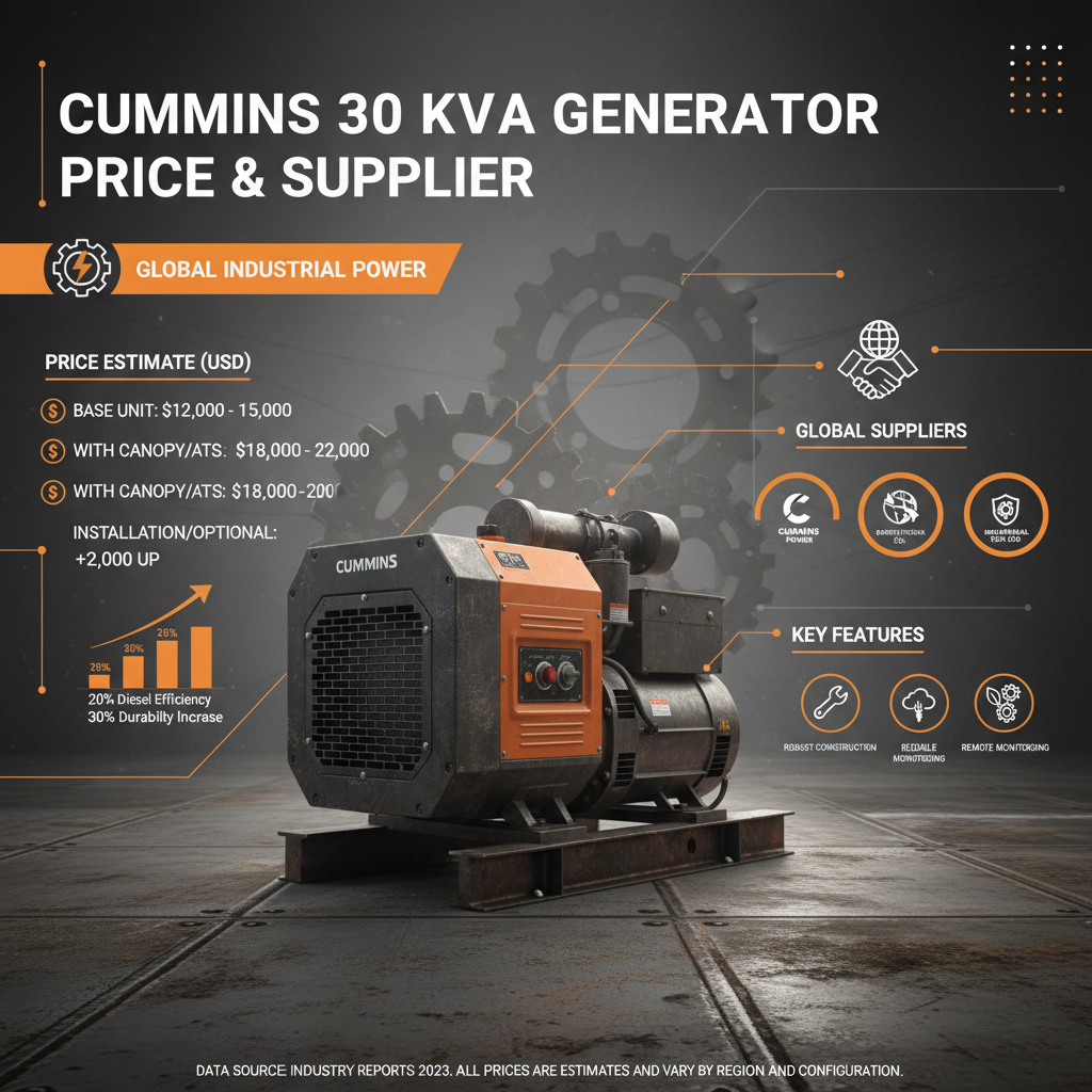 cummins 30 kva generator price Supplier