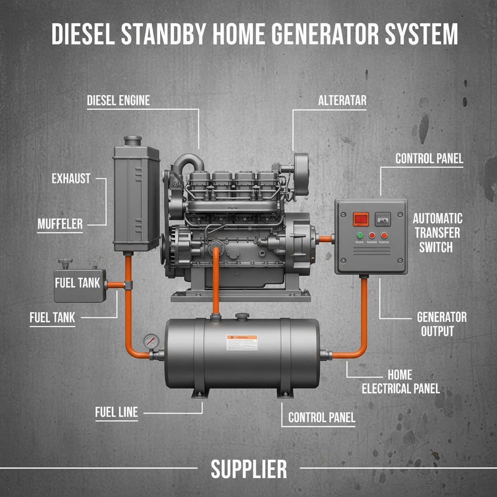 diesel standby home generators Supplier