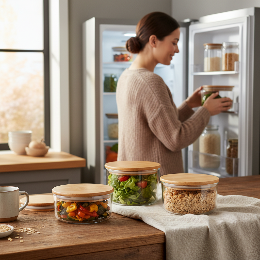 round glass food storage containers