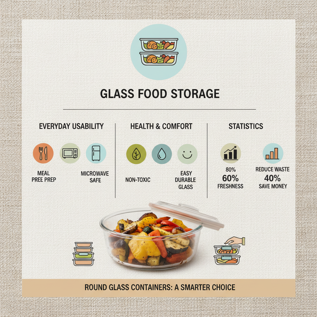 round glass food storage containers
