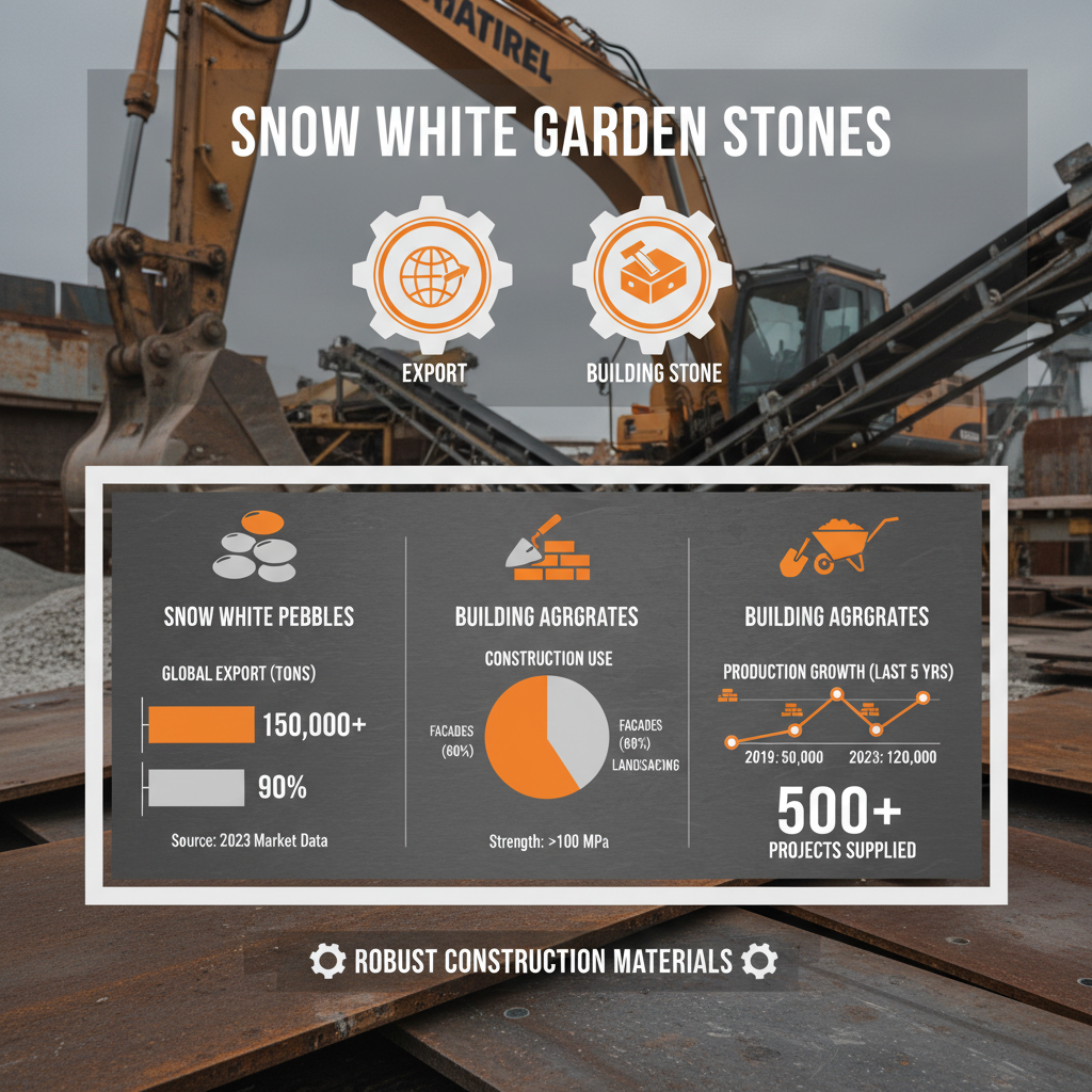Enhance Your Garden with Beautiful Snow White Stones for Garden Design