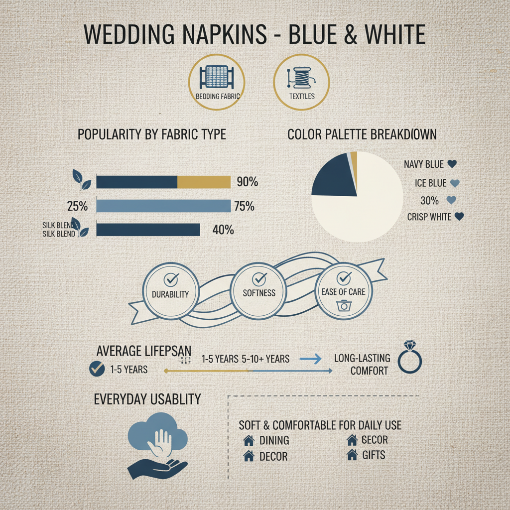 Elevate Your Wedding Decor with Stunning Blue and White Wedding Napkins