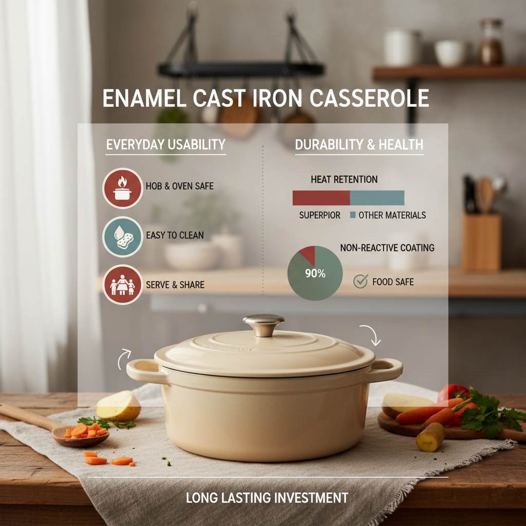 Discover the Benefits of an Enamel Cast Iron Casserole Dish with Lid