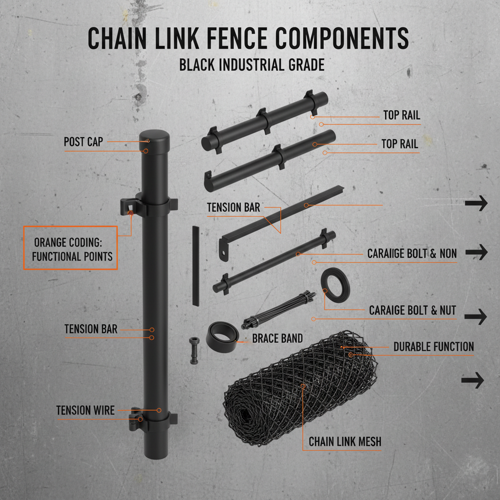 Choosing the Best Chain Link Fence Parts Black for Security and Longevity
