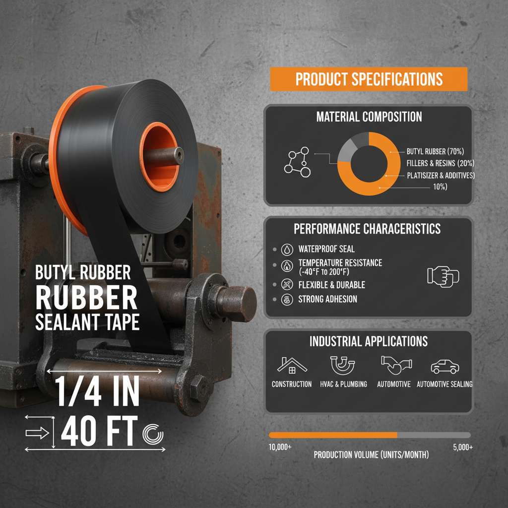 Comprehensive Guide to 1 1/4 in x 40 ft Butyl Rubber Sealant Tape Applications