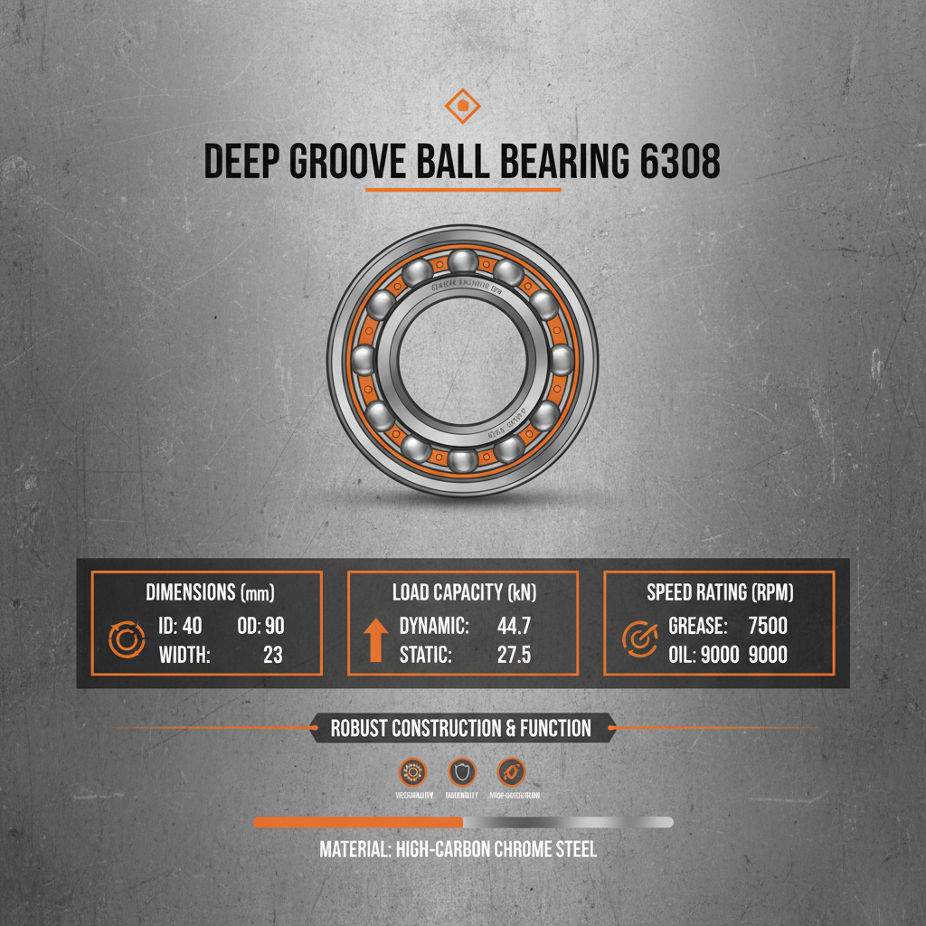 Comprehensive Guide to Deep Groove Ball Bearing 6308 Specifications and Applications