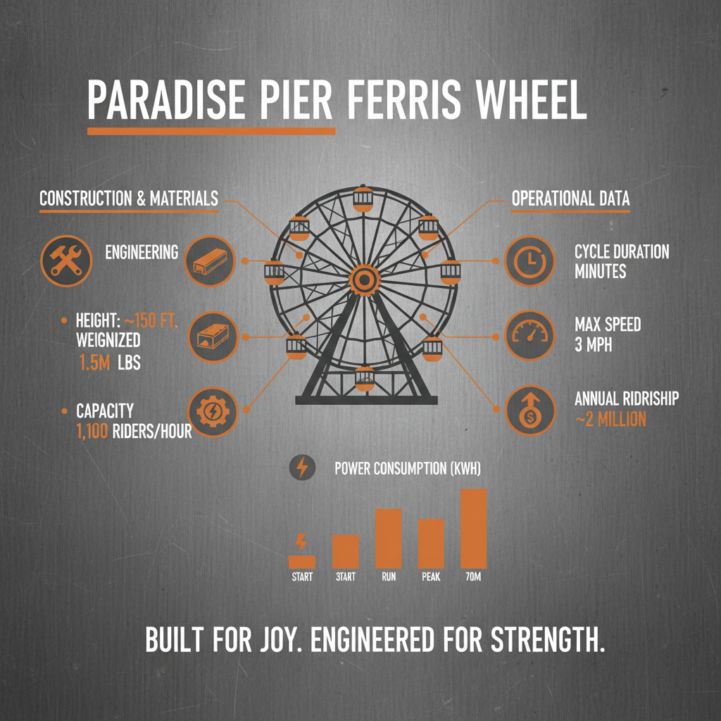 Discover the Enchantment of Paradise Pier Ferris Wheel and its Rich History