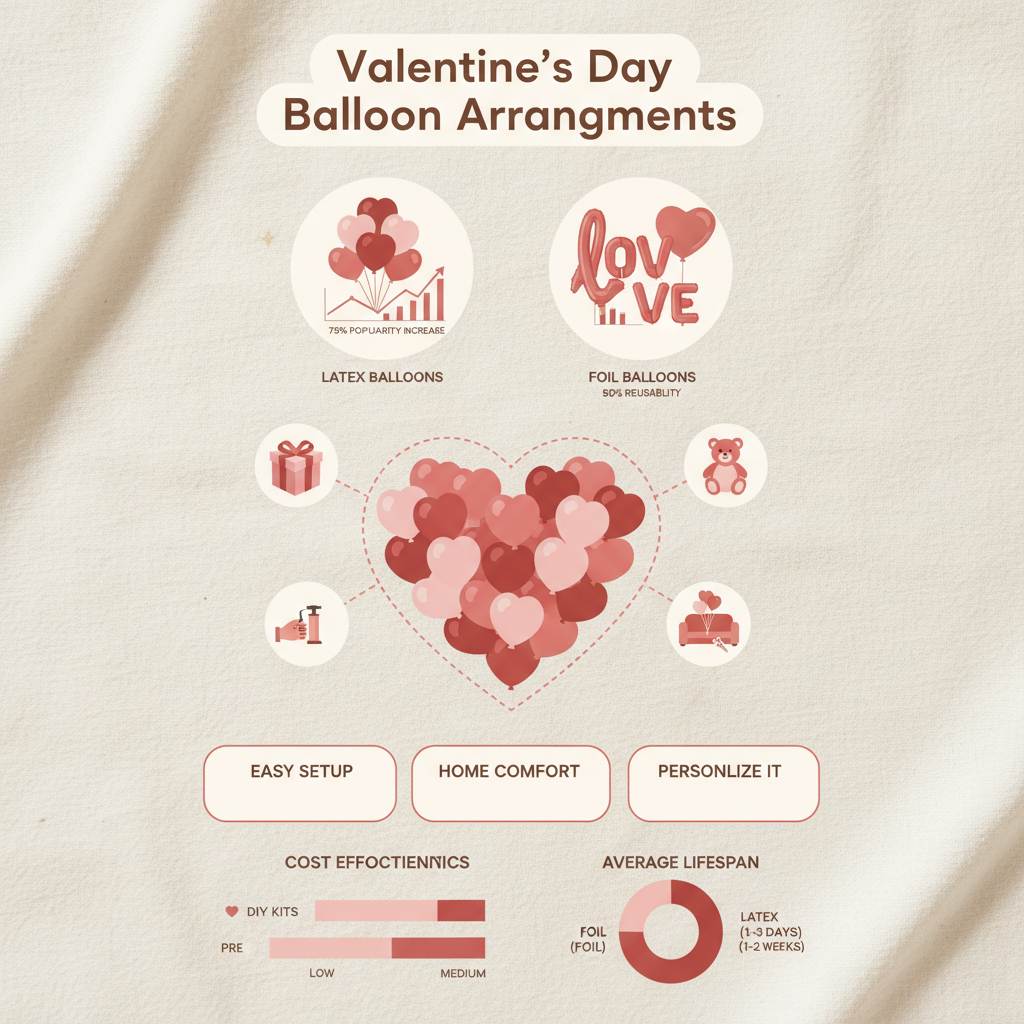 Express Your Love with a Stunning Balloon Arrangement for Valentine's Day