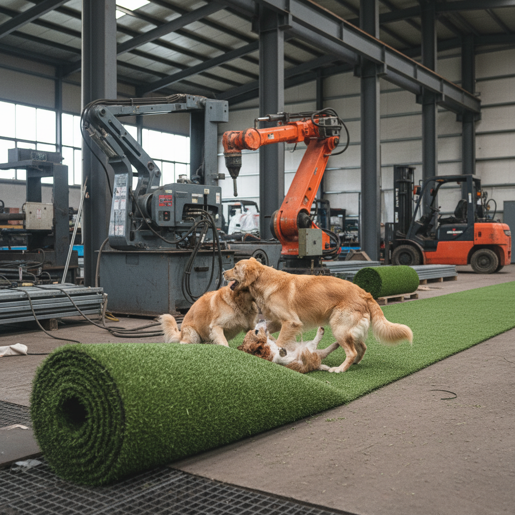 Creating a Pawsome Paradise Dogs with Artificial Grass for Safe Play