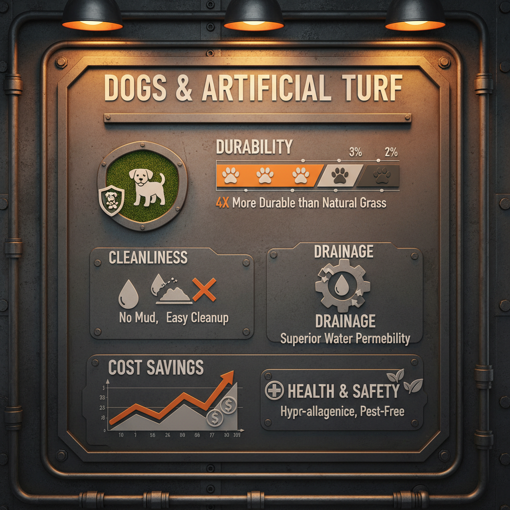 Creating a Pawsome Paradise Dogs with Artificial Grass for Safe Play