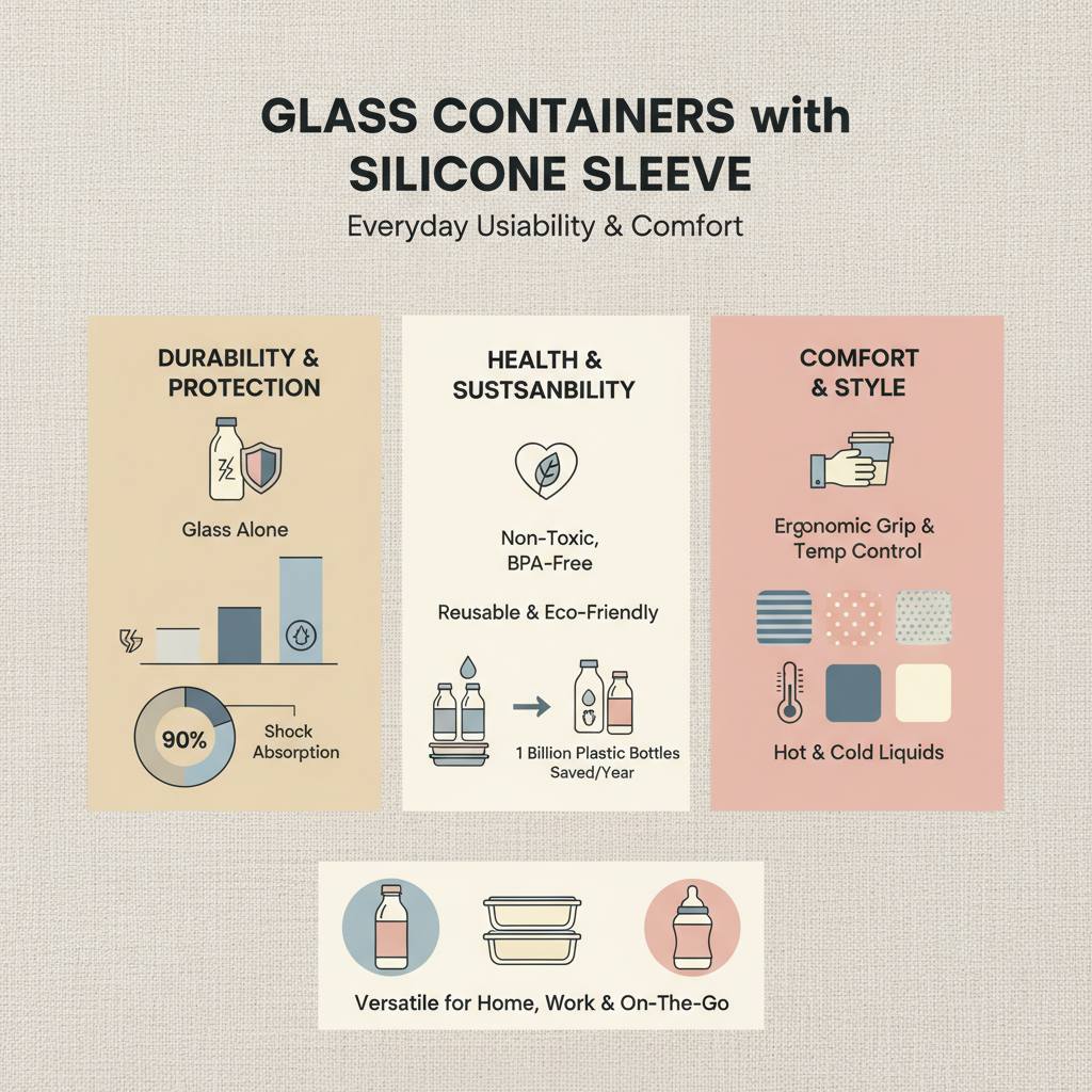 Exploring the Benefits of Glass Containers with Silicone Sleeve for Everyday Use