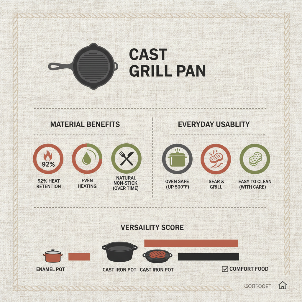 Elevate Your Cooking with a Durable Cast Grill Pan for Restaurant Quality Meals
