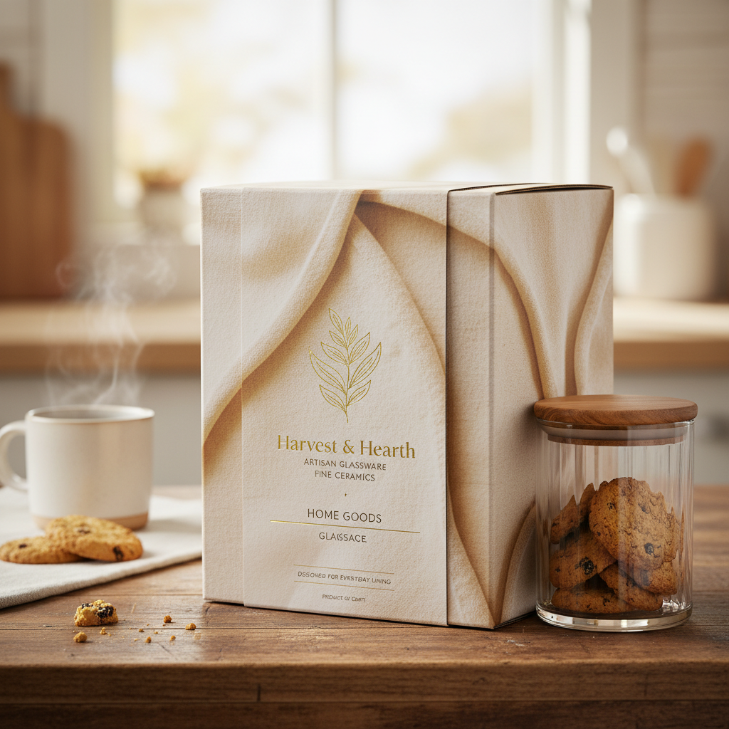 Enhance Your Kitchen with a Charming Glass Biscuit Jar with Wooden Lid