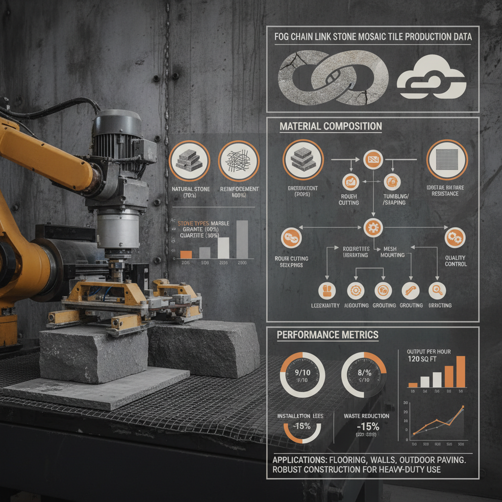 Elevate Your Design with Stunning Fog Chain Link Stone Mosaic Tile