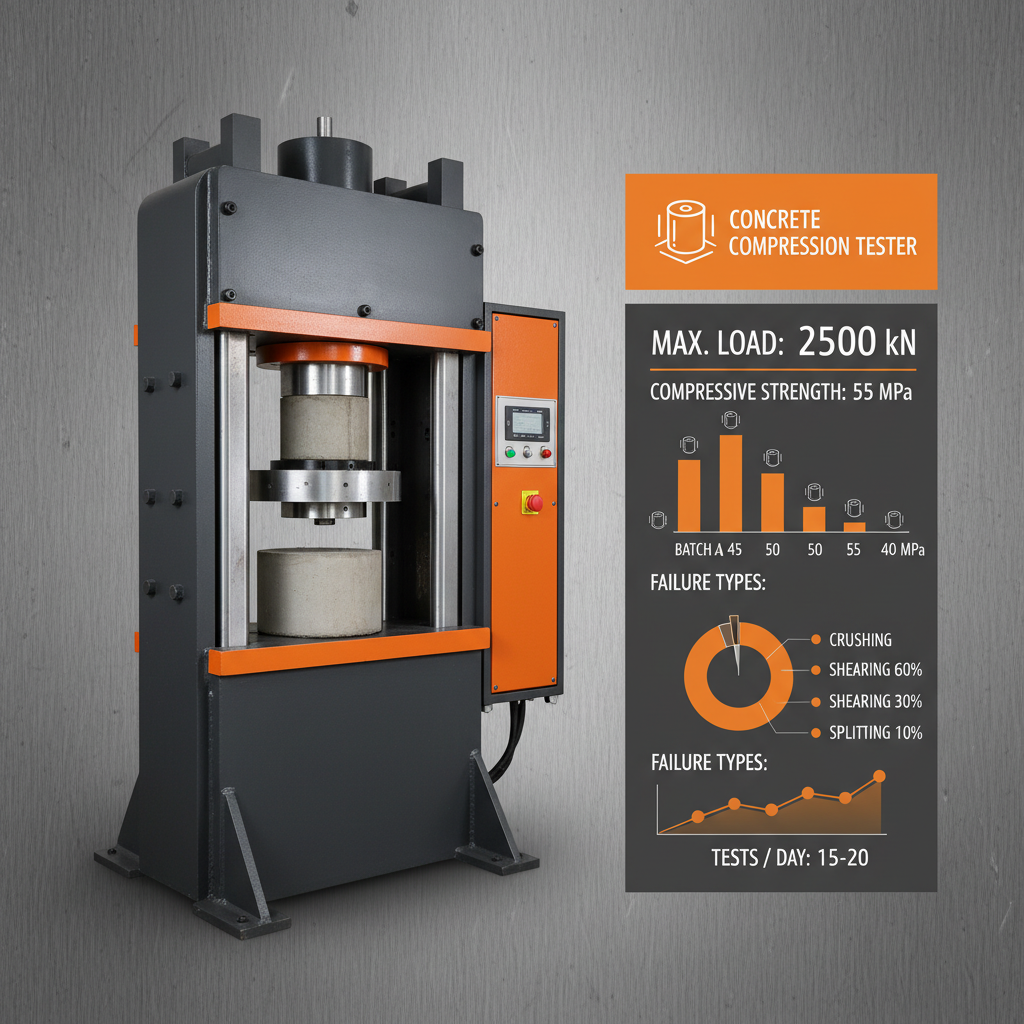 concrete press testing machine