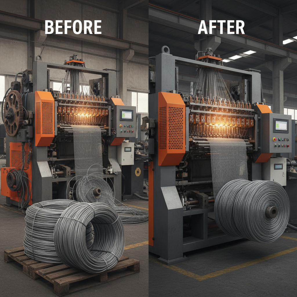 wire mesh knitting machine