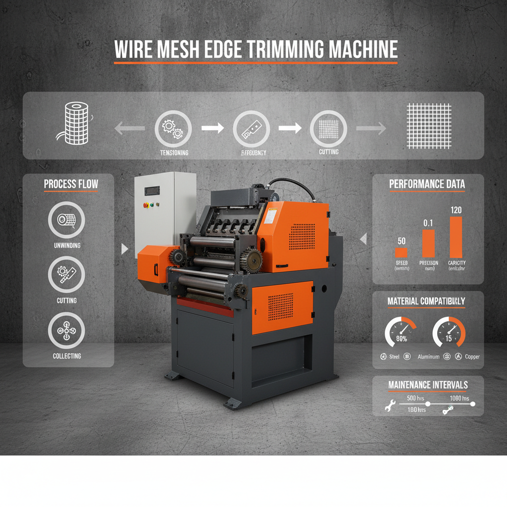 wire mesh edge trimming machine