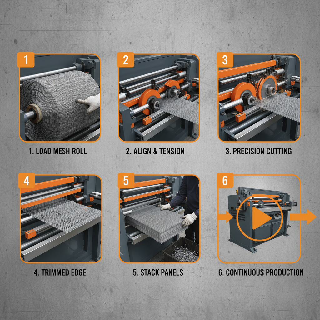 wire mesh trimming machine