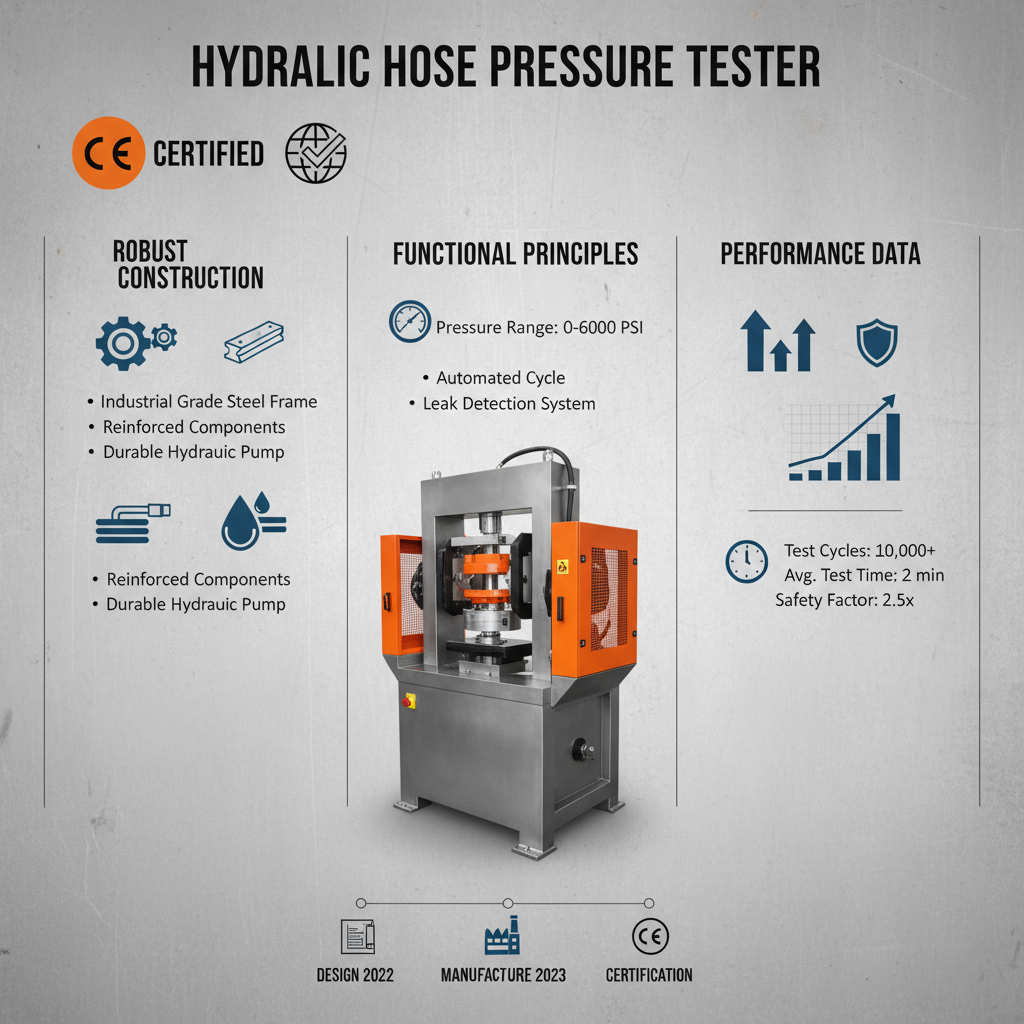 CE Certification hydraulic hose pressure testing machine