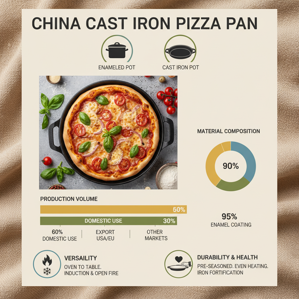 China cast iron pizza pan