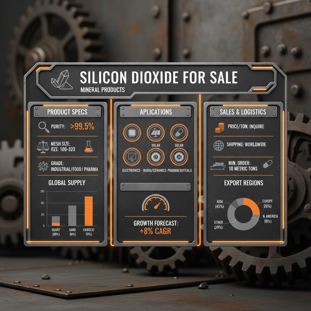 Comprehensive Guide to Silicon Dioxide for Sale and Industrial Applications