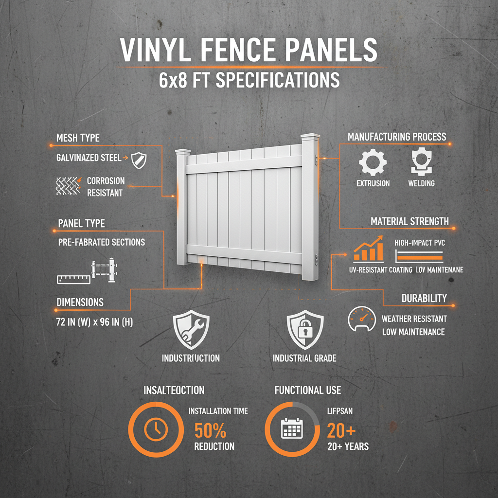 Vinyl Fence Panels 6x8