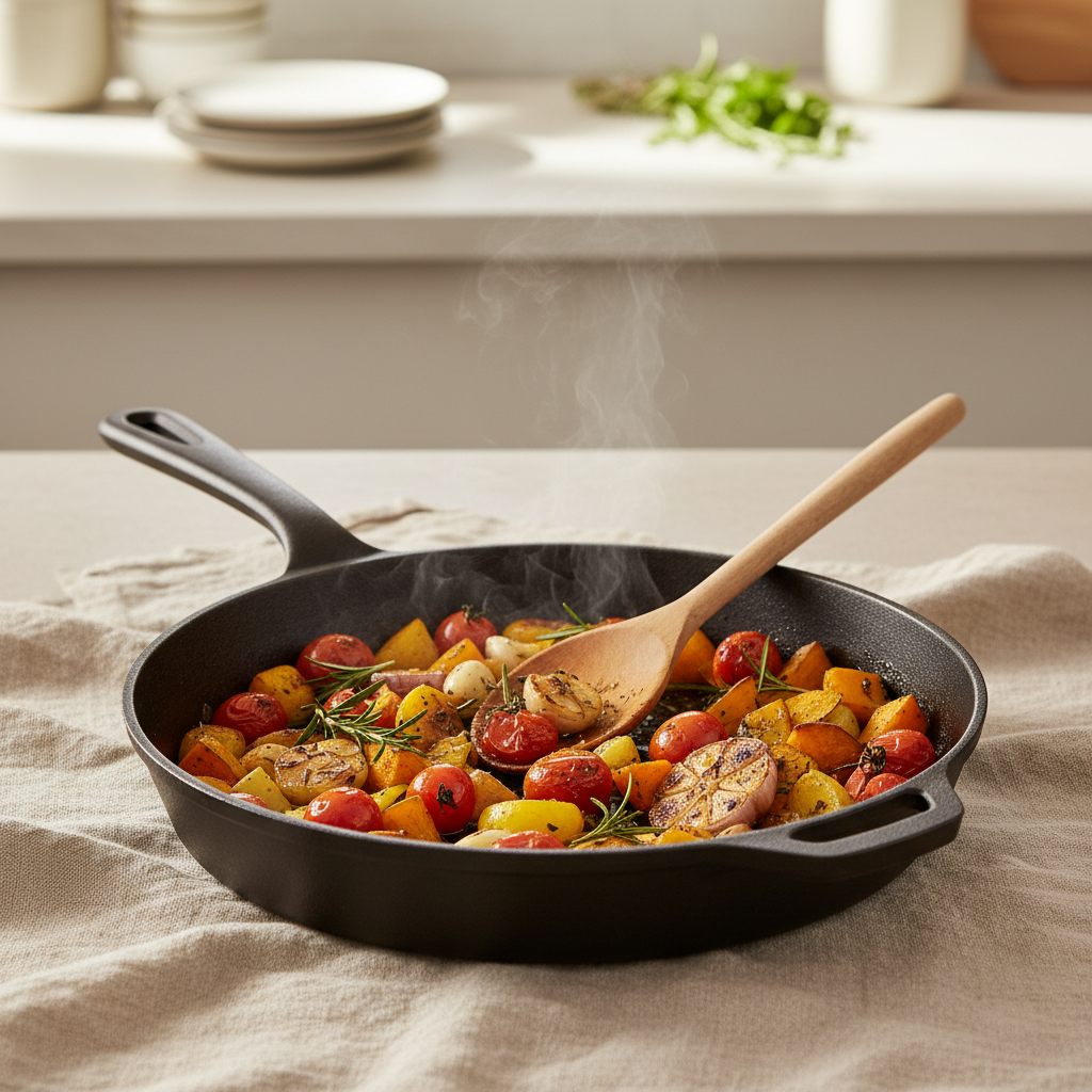 The Indestructible big cast iron pan A Construction Workers Essential Tool