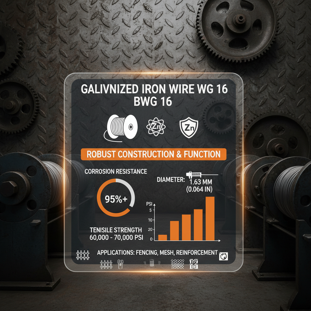 Understanding the Durability and Applications of Galvanized Iron Wire BWG 16