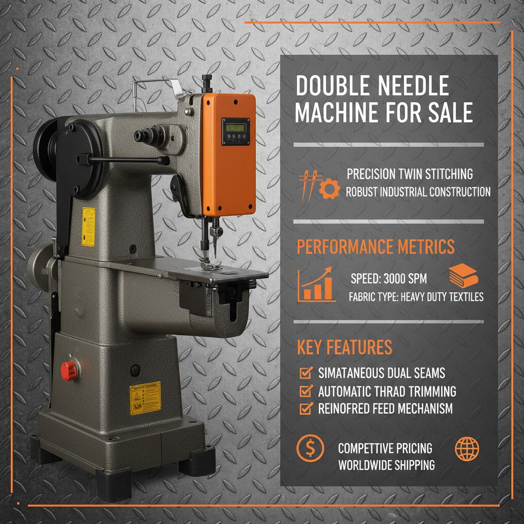 Find the Right Double Needle Sewing Machine for Sale for Construction Needs