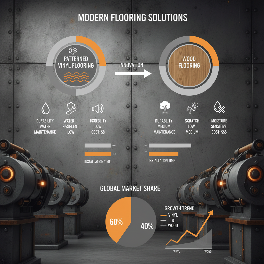 Durable and Versatile Patterned Vinyl Flooring for Modern Spaces