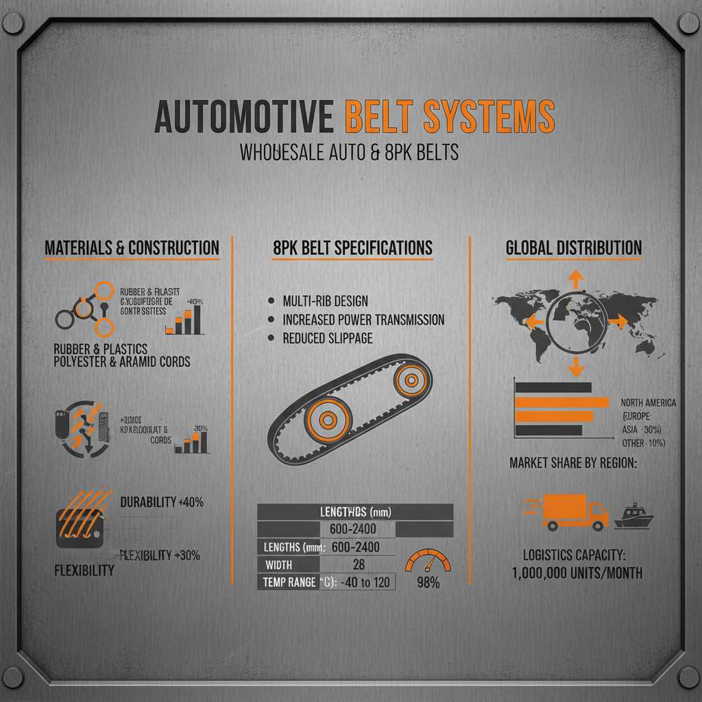 Reliable Wholesale Auto Belt/8pk Belt for Optimal Performance and Longevity