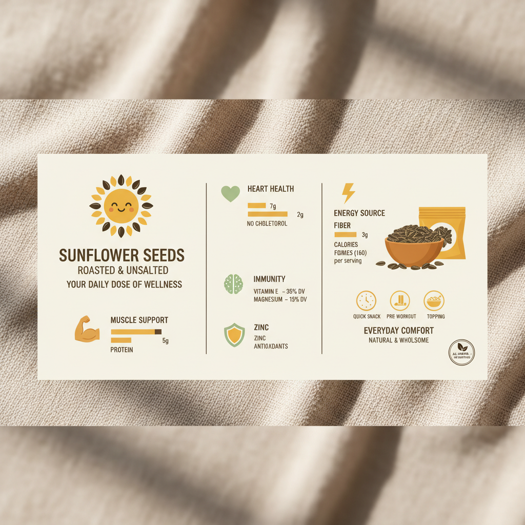 Fueling the Workforce Sunflower Seeds Roasted Unsalted for Construction Crews