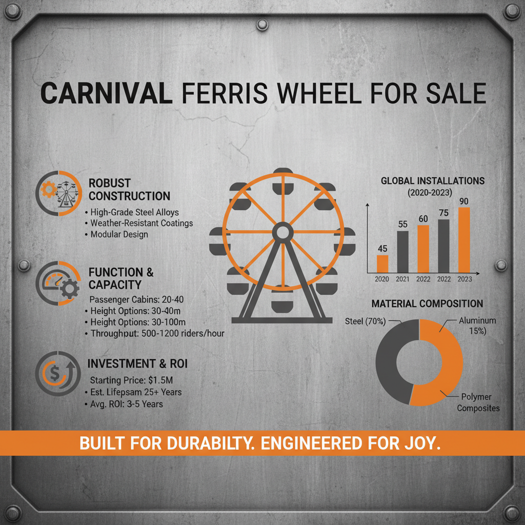 Investing in a Quality carnival ferris wheel for sale for Lasting Entertainment